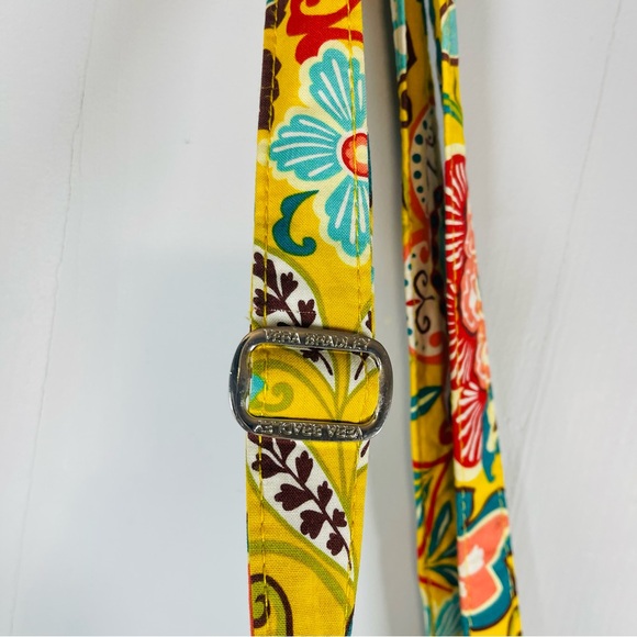 Vera Bradley Hipster Crossbody Bag Quilted Retired Yellow Provençal Floral Print - Picture 5 of 11